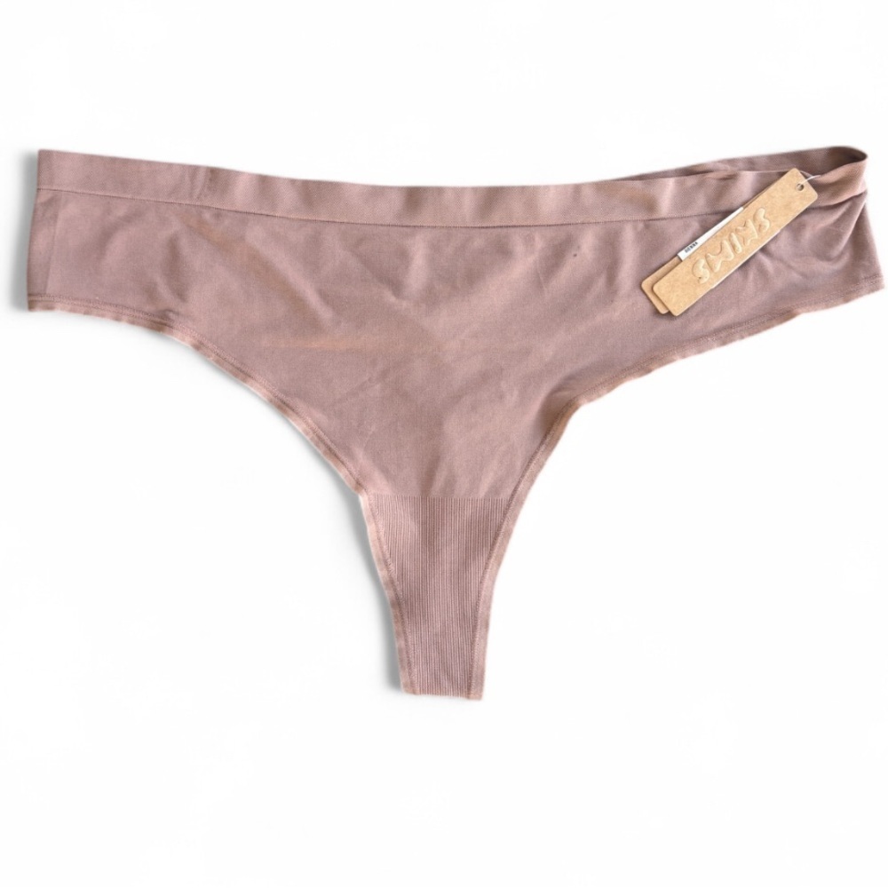 SKIMS Seamless Thong in Tan